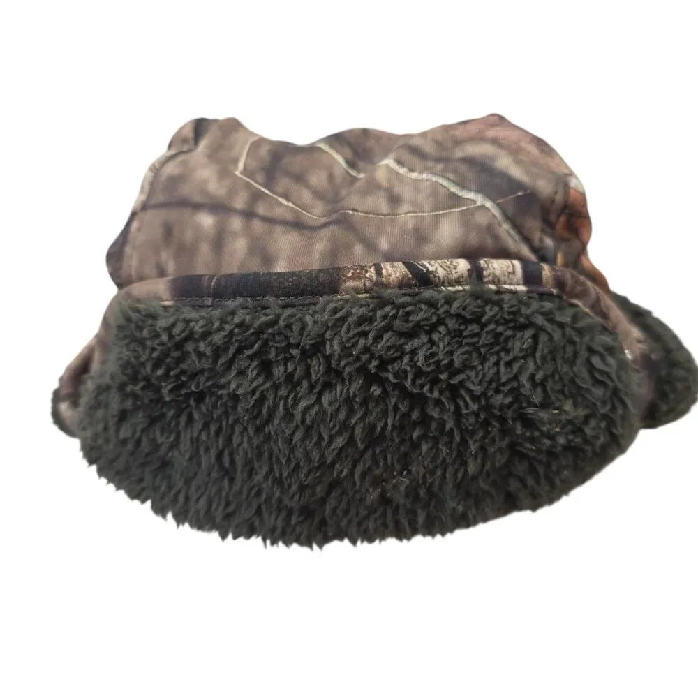 Mossy Oak Trapper Hat Camo Sherpa Fleece Ear‎ Flap Hunting Winter OSFM